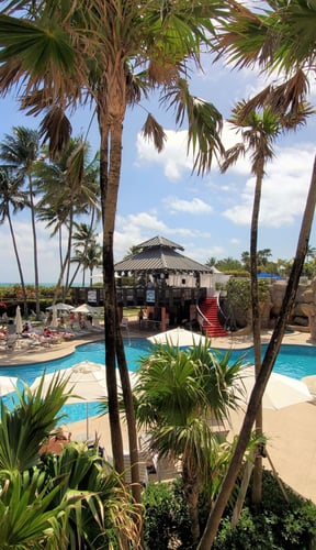 Cabaña privada junto a la piscina con vistas al mar en The Alexander Miami Beach